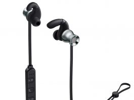 AUKEY Auriculares Bluetooth auriculares inalámbricos magnéticos con Bluetooth y micrófono integrado para iPhone Samsung y más