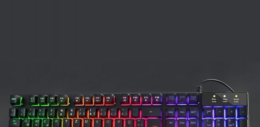 Rii RK100 Gaming Tastatur105 Tasten MIX Farbe LED Hintergrundbeleuchtung
