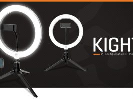 Krom amplía su catálogo de streaming con Kight, un aro de luz LED profesional