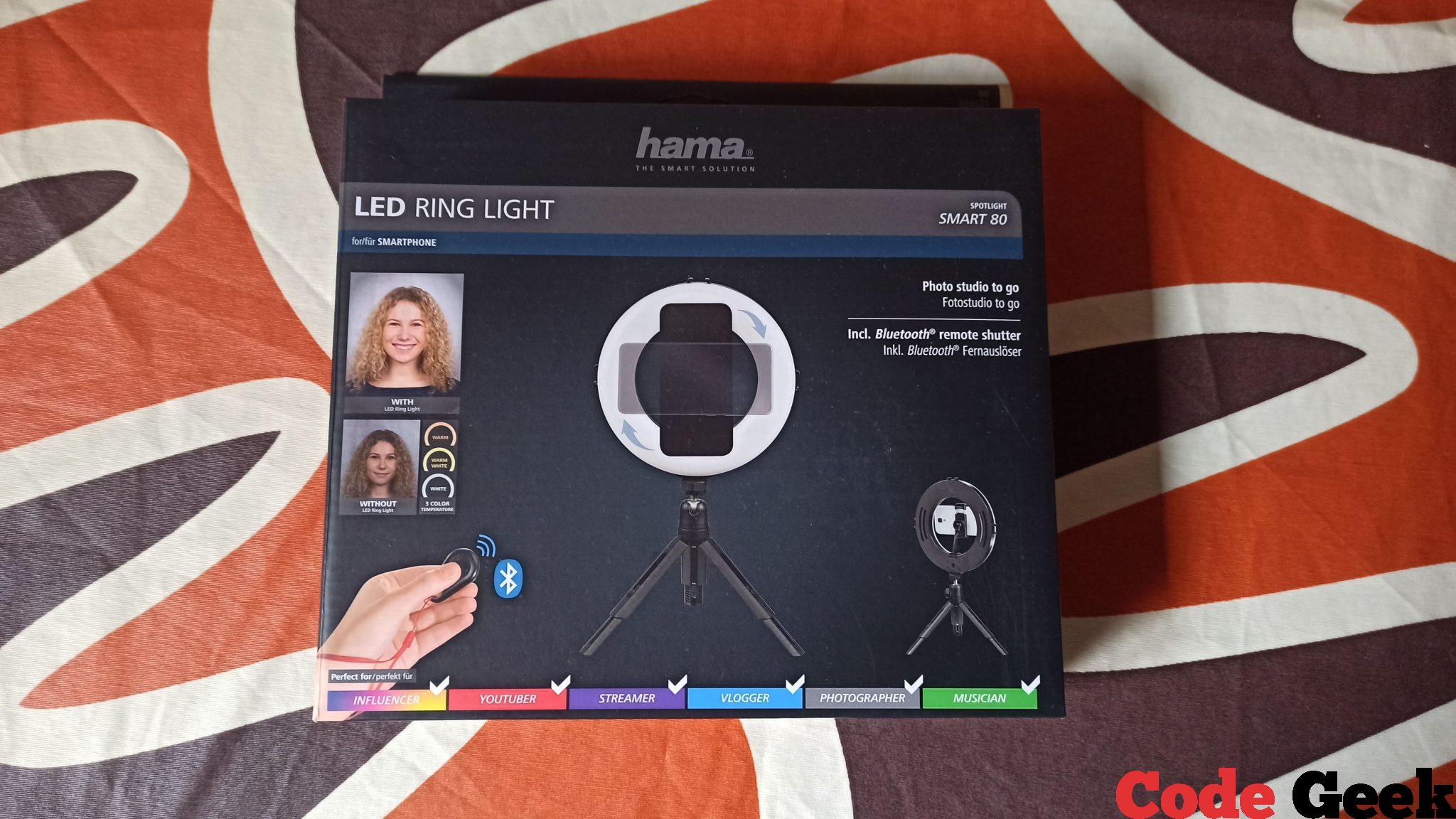 Hama "SpotLight Smart 80" LED Ring Light para Smartphones — Review en Español