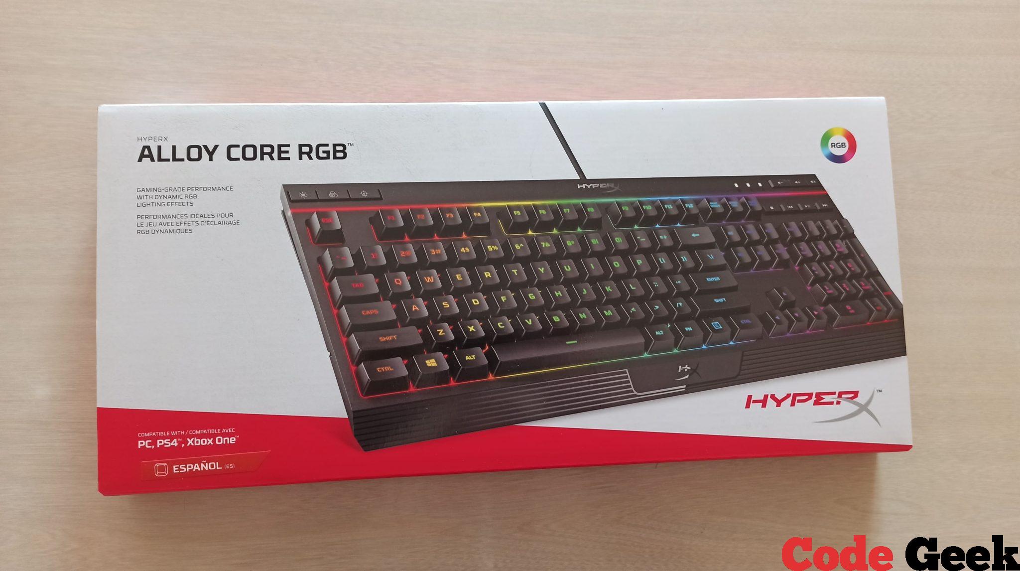 HyperX Alloy Core RGB – Teclado de membrana para Gaming — Review en Español