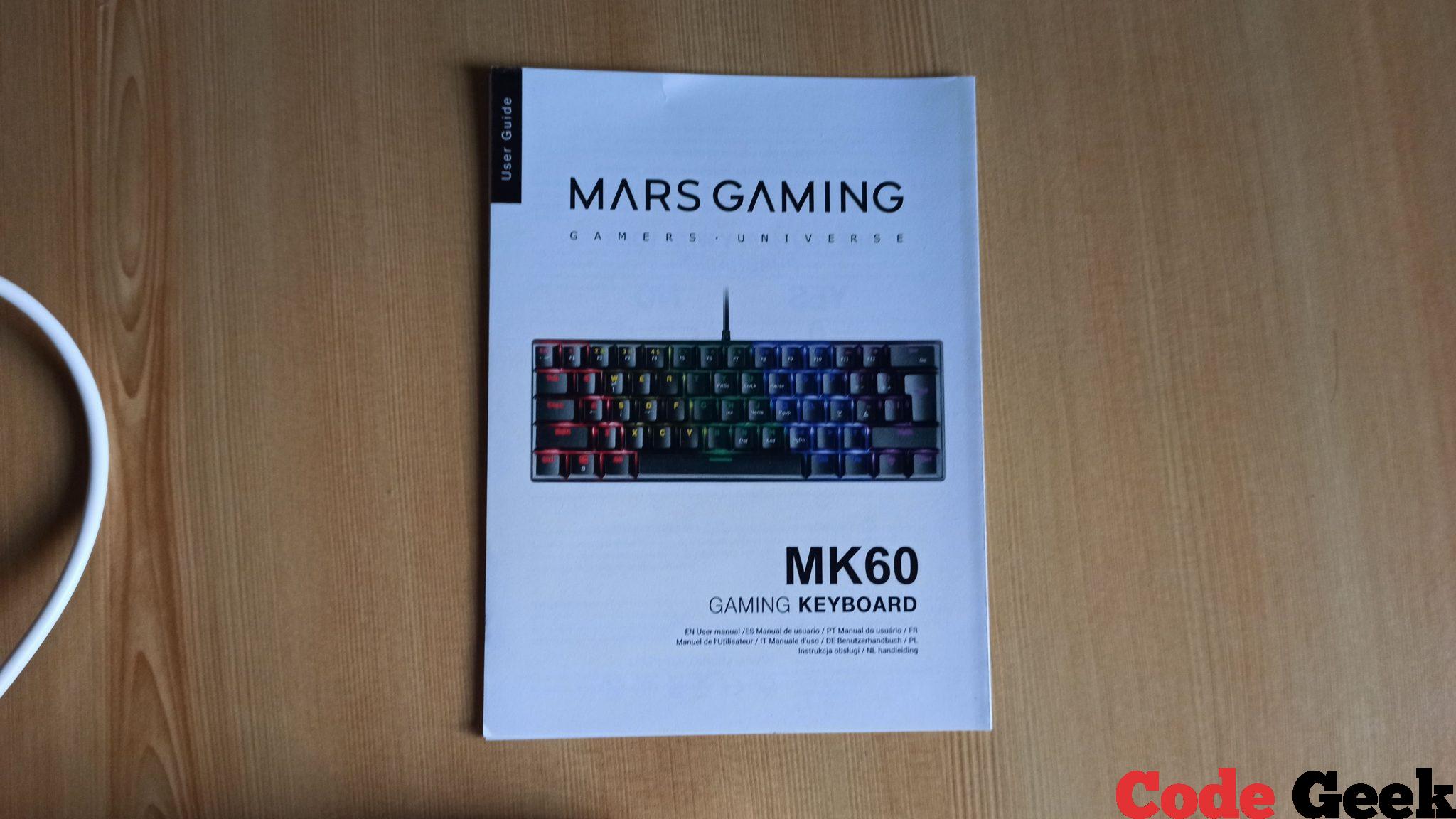 TECLADO GAMING MECÁNICO MK60 de Mars Gaming — Review en Español