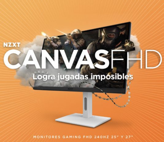 NZXT lanza los monitores Canvas FHD, diseñados para gamers competitivos