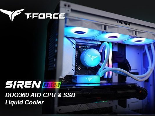 TEAMGROUP lanza el enfriamiento líquido All-in-One T-FORCE SIREN DUO360 ARGB para CPU y SSD