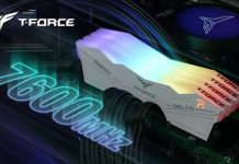 DELTA RGB DDR5 7600MHz de T-FORCE
