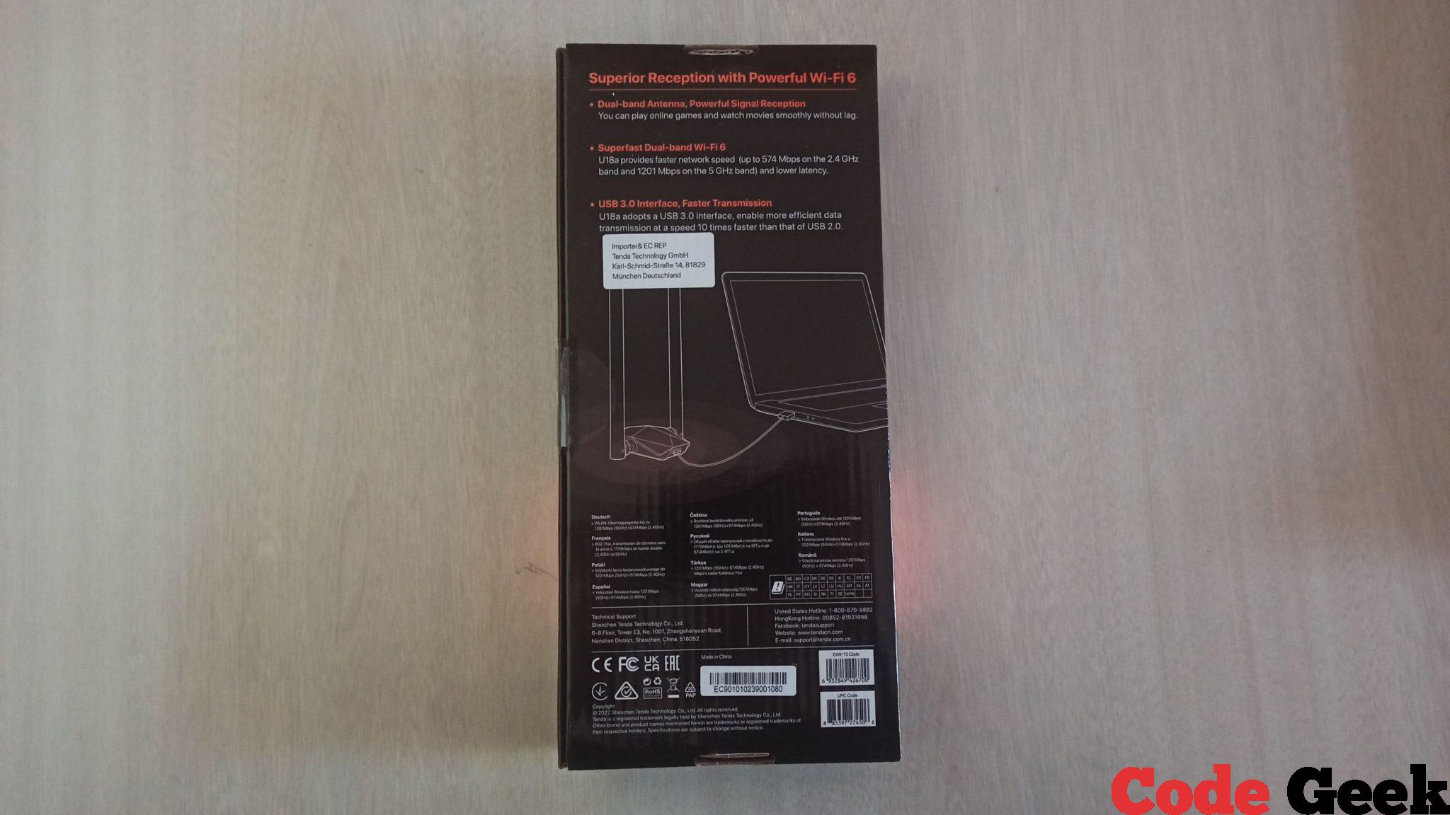 Tenda U18a AX1800 Adaptador USB Wi-Fi 6 de señal potente de doble banda — Review en Español