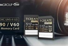 TEAMGROUP lanza las tarjetas de memoria EXPERT SDXC UHS-II U3 V90 y V60 de T-CREATE