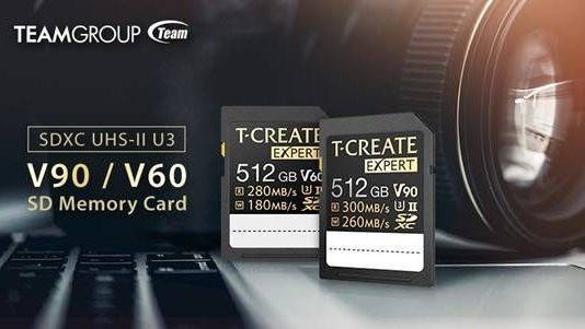 TEAMGROUP lanza las tarjetas de memoria EXPERT SDXC UHS-II U3 V90 y V60 de T-CREATE