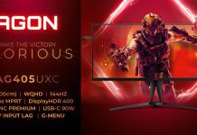 AGON by AOC presenta el revolucionario monitor ultrawide AG405UXC de 40″ con 144 Hz