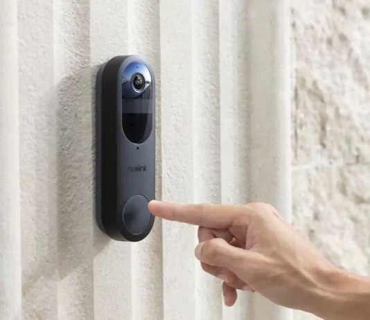 Reolink Doorbell (Battery) Timbre inteligente con batería Wi-Fi 2K de doble banda con vista 1:1 de cuerpo entero