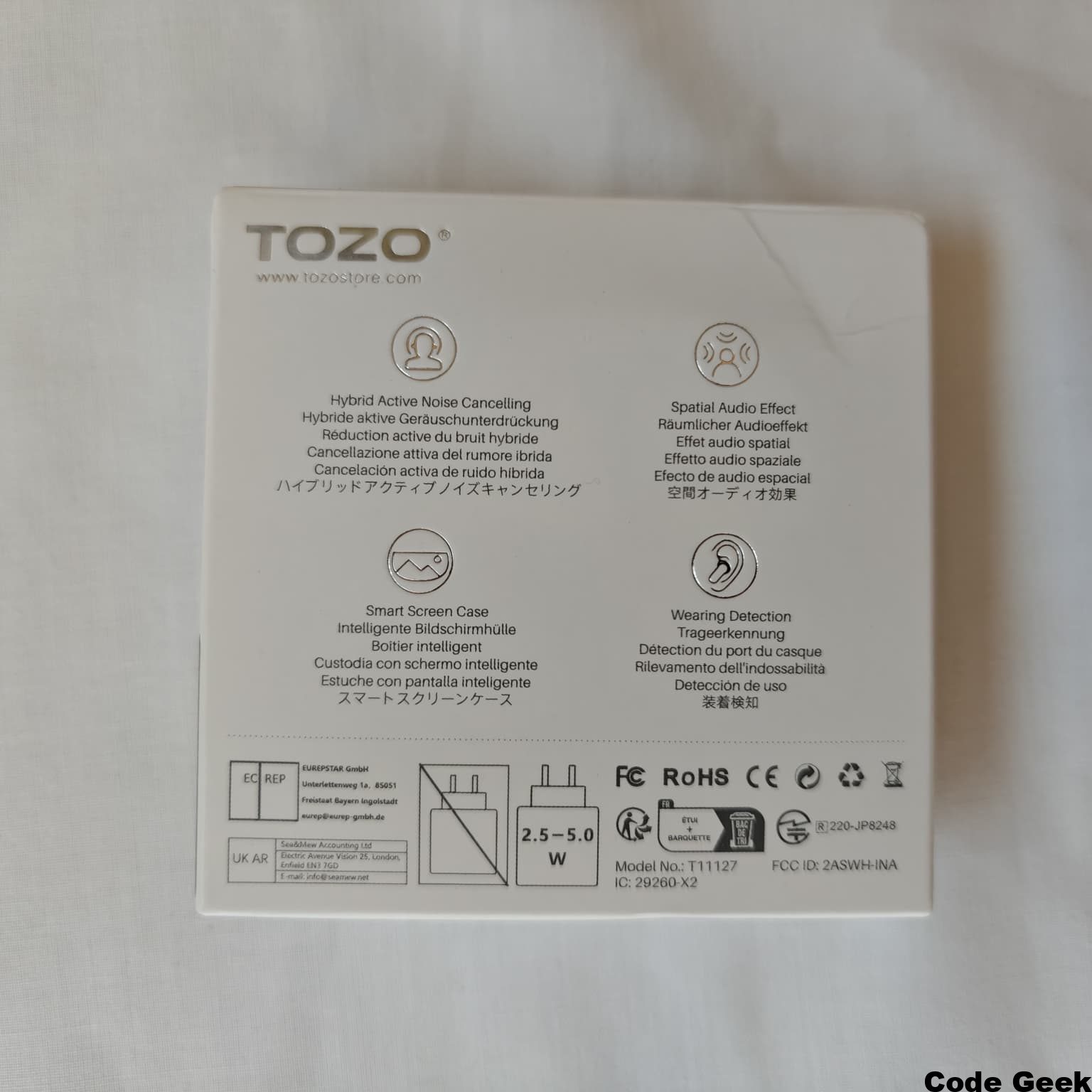 TOZO NC20 Pro Certificación Hi-Res