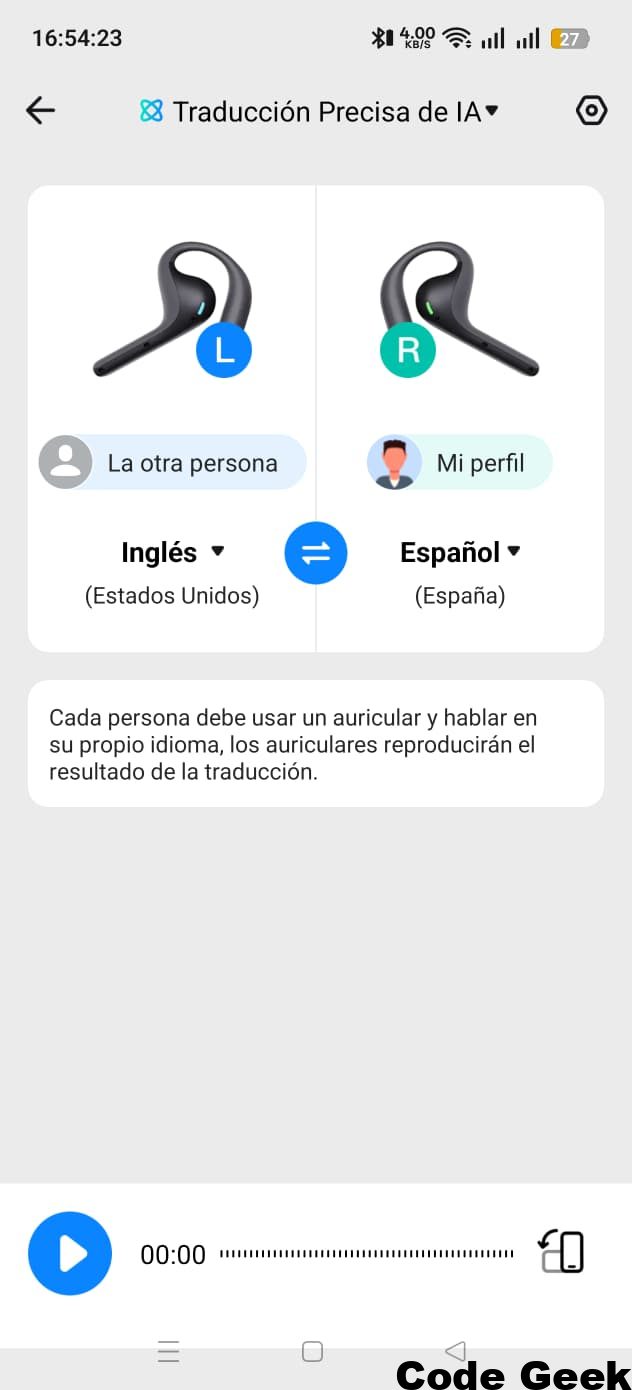Timekettle W4 Pro Diseño Ergonómico